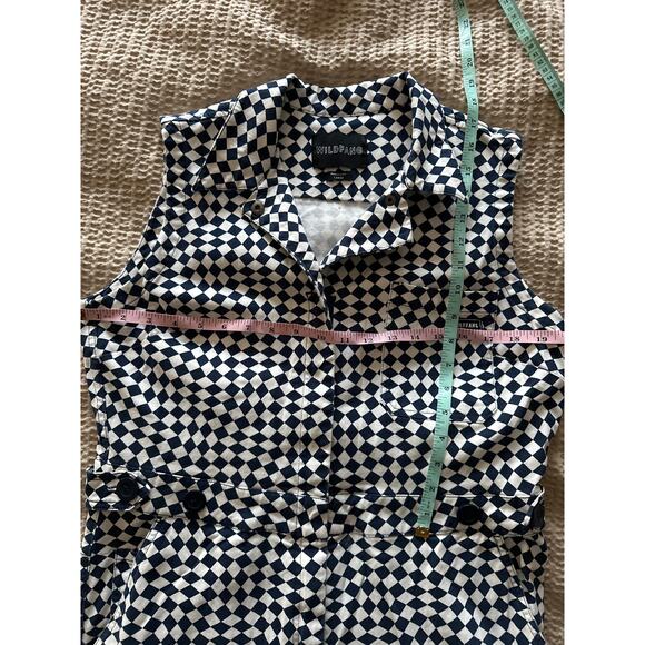 Wildfang The Essential Sleeveless High Waisted Coverall Large Jumper Jumpsuit - Picture 6 of 10